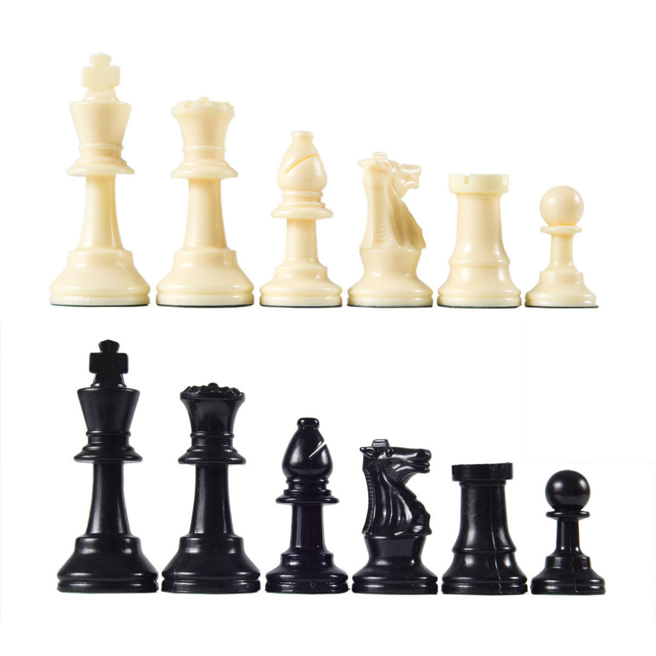 Analysis Club Chess Pieces – Small Unweighted Plastic, Paper Felt Base