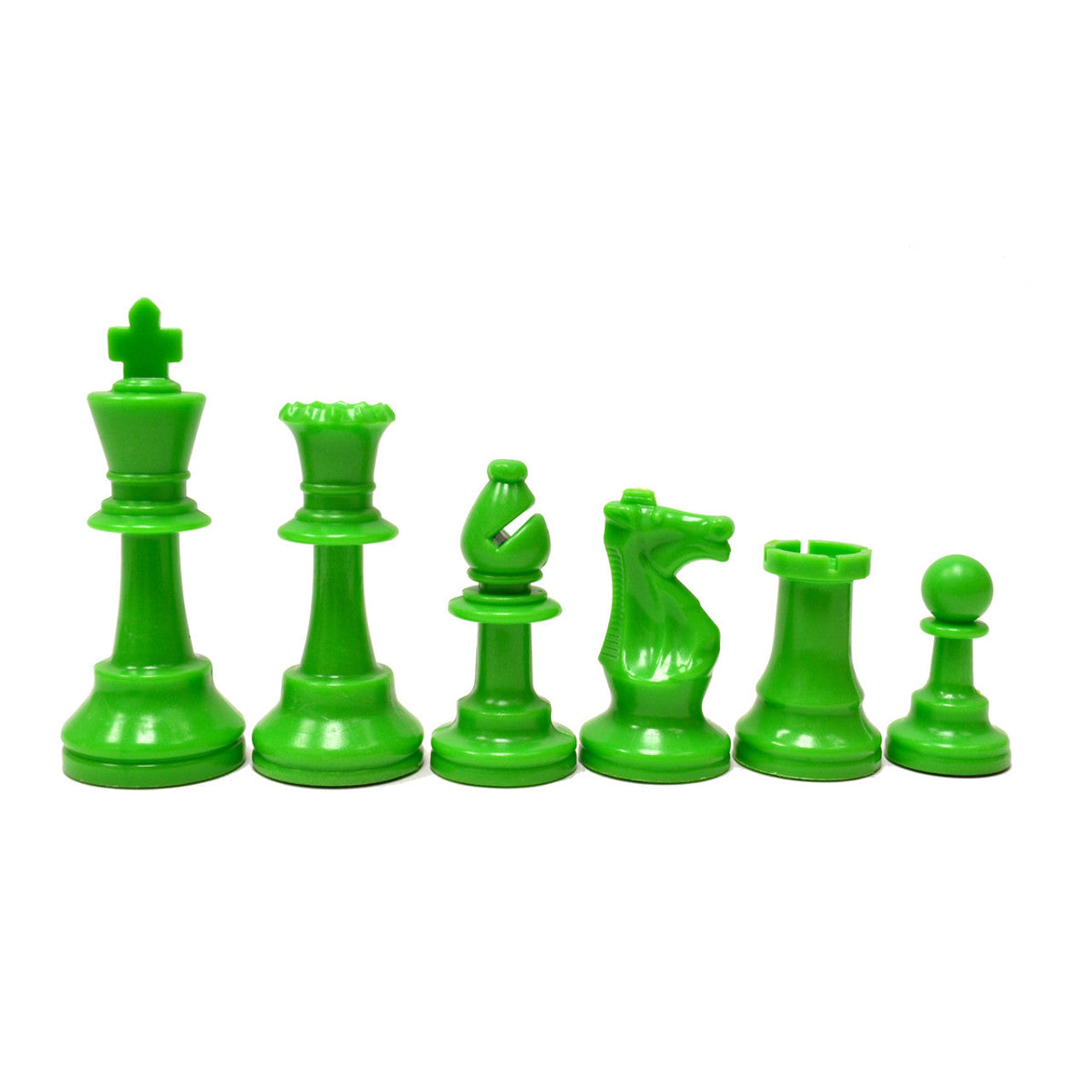 Basic Club Chess Pieces – Half Set – Unweighted Plastic (Choose Your Color)