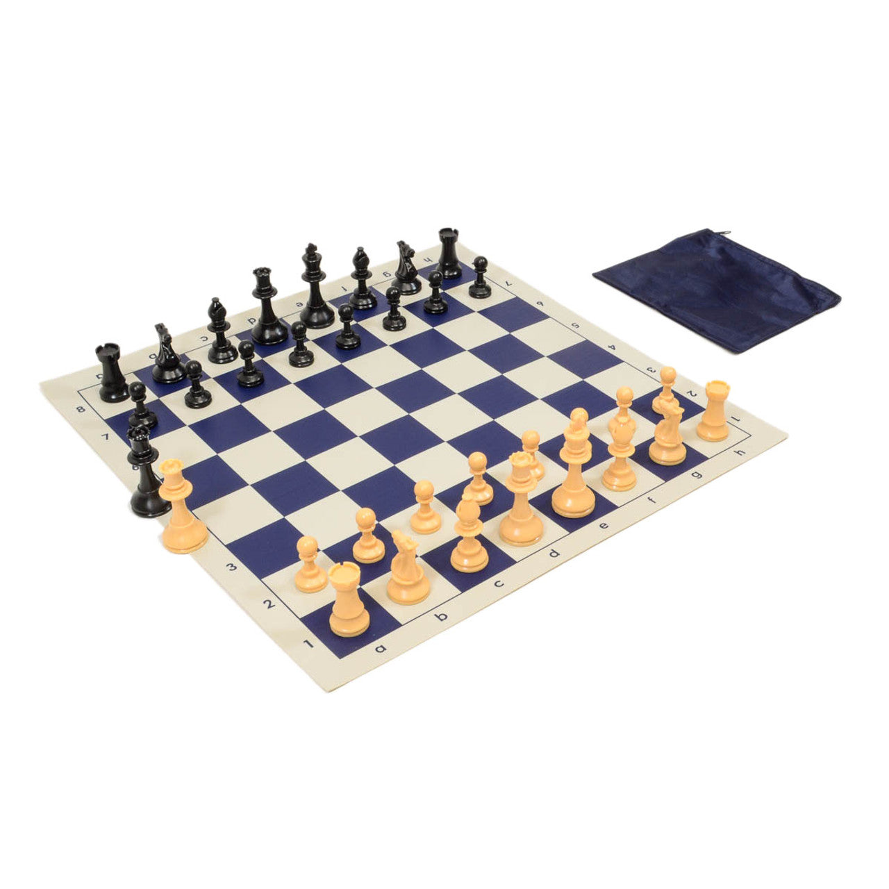 Quality Club Chess Set Combo – Perfect Fit Bag with Vinyl Board (Choose Your Color)