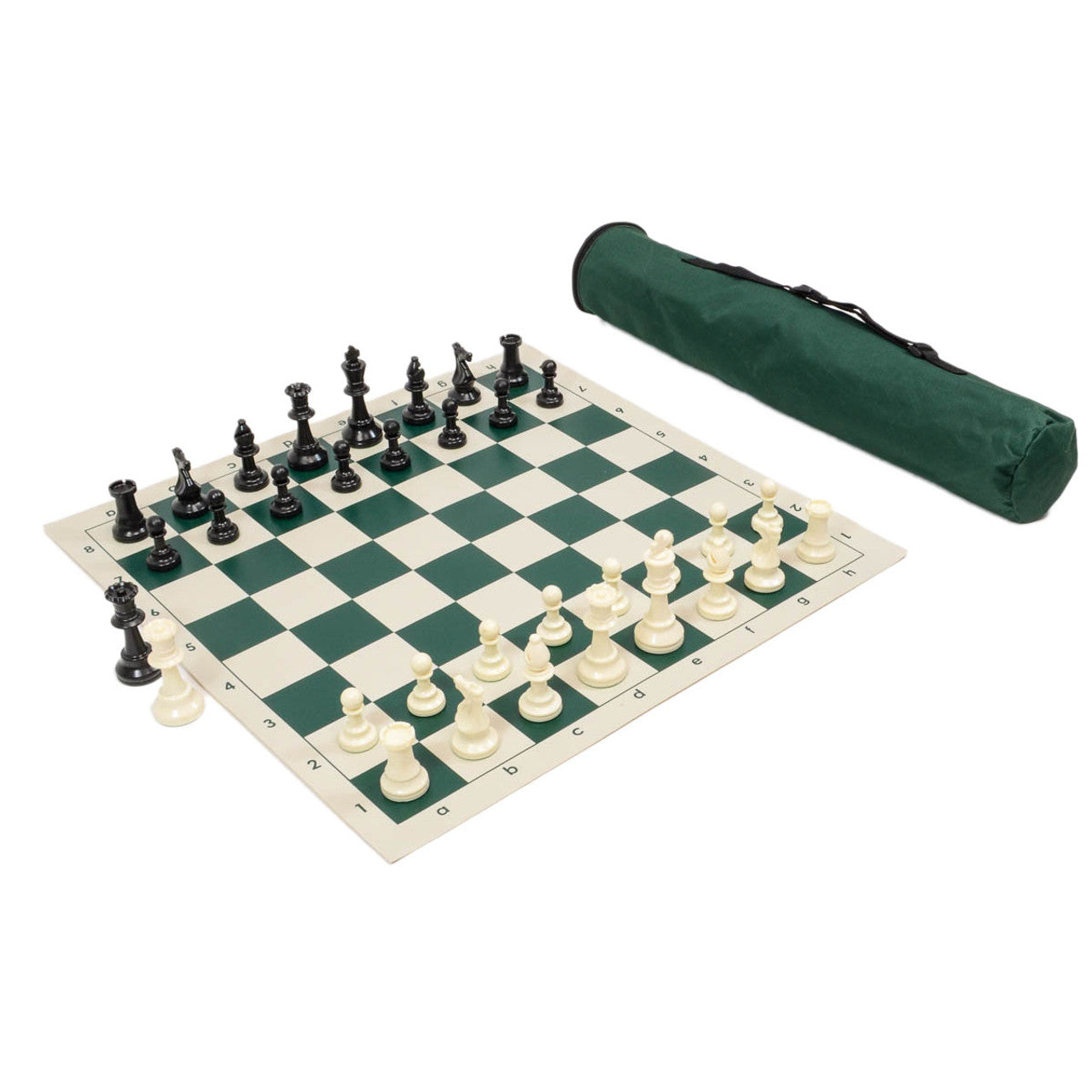 Archer Chess Set Combo – Archer Bag with Vinyl Board & Basic Club Pieces (Choose Your Color)