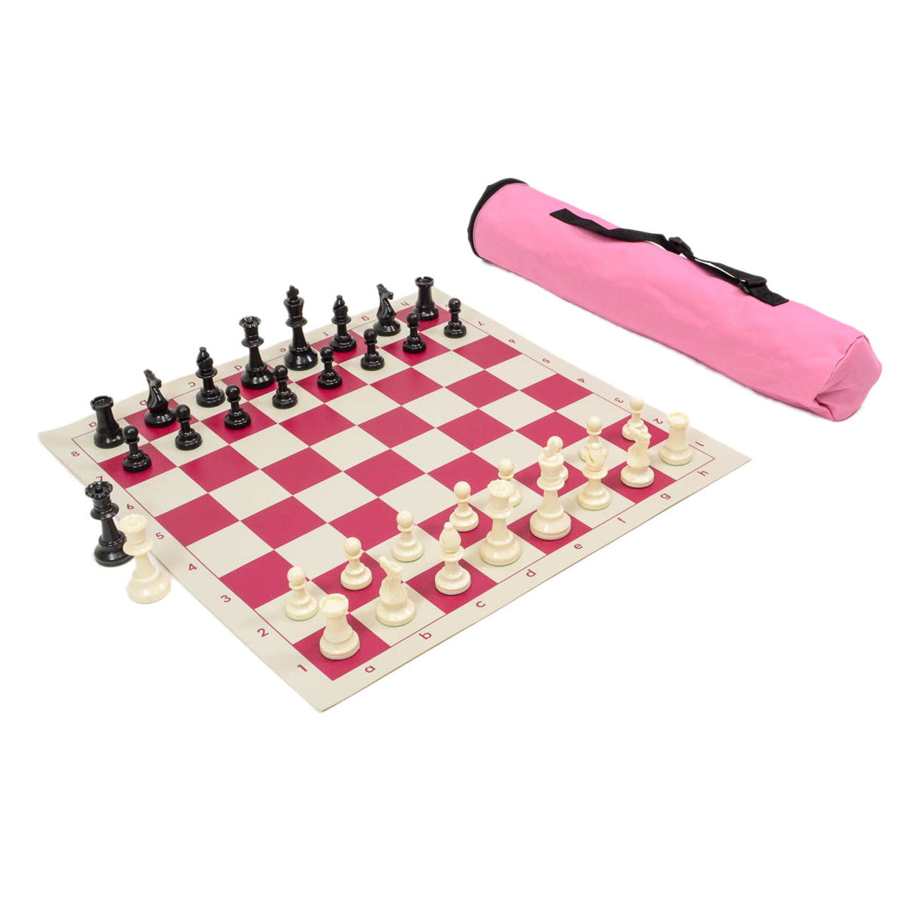 Archer Chess Set Combo – Archer Bag with Vinyl Board & Basic Club Pieces (Choose Your Color)
