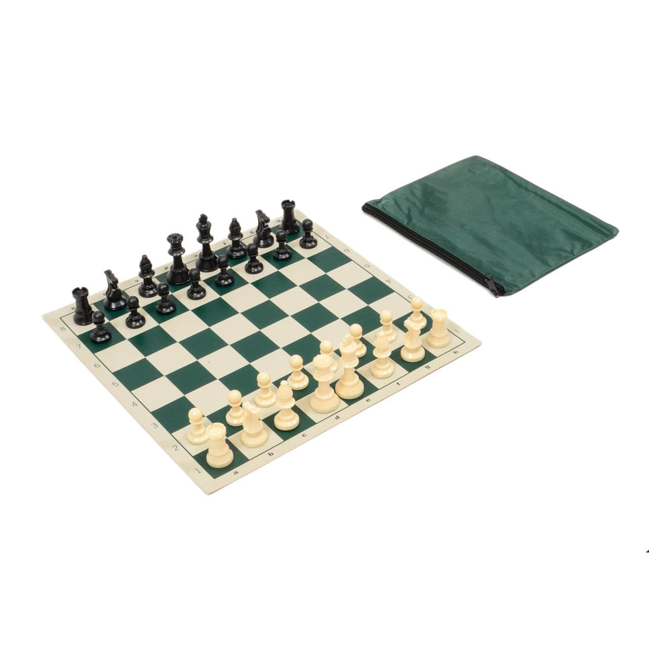 Analysis Chess Set Combo – Perfect Fit Bag with Vinyl Board (Choose Your Color)