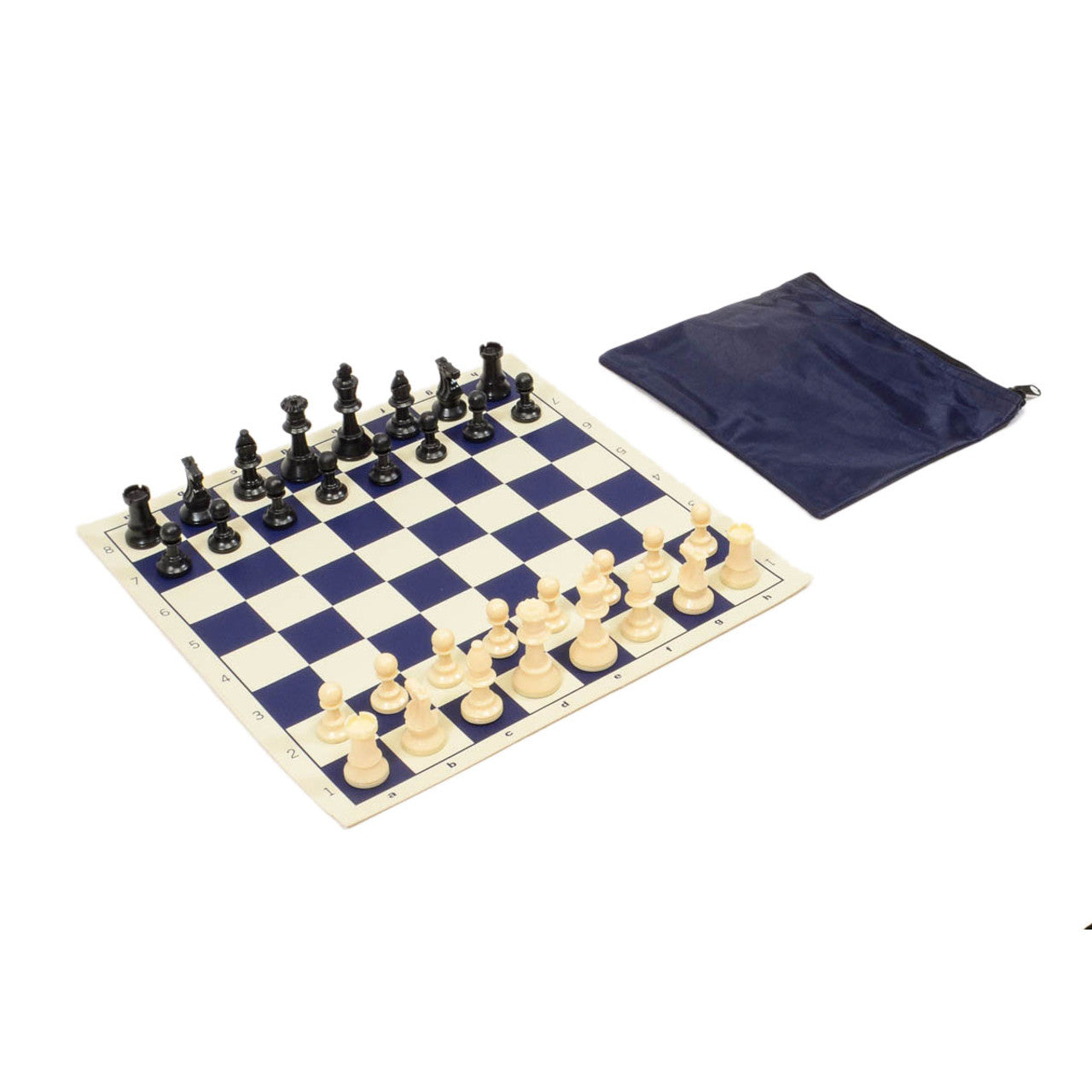 Analysis Chess Set Combo – Perfect Fit Bag with Vinyl Board (Choose Your Color)