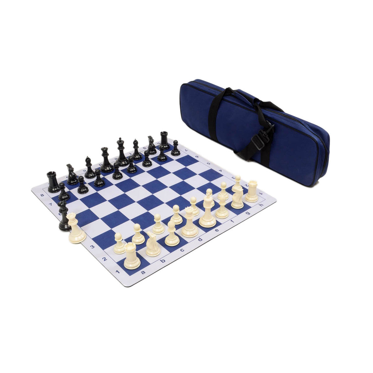 Traditional Staunton Combo Set – Tournament Bag, Chess Pieces, and Board (Choose Your Color)