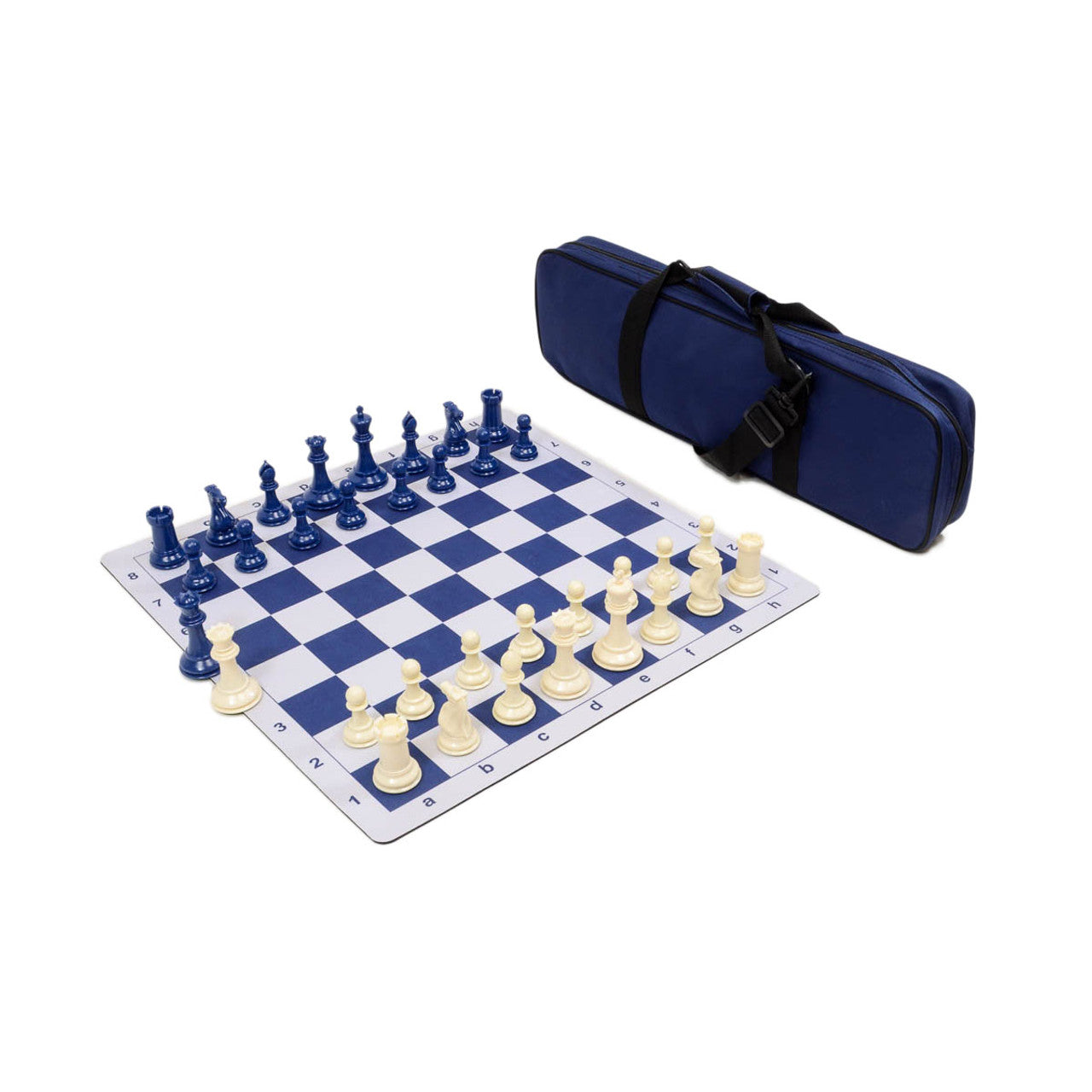 Traditional Staunton Combo Set – Tournament Bag, Chess Pieces, and Board (Choose Your Color)