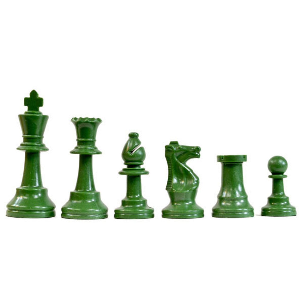 Basic Club Chess Pieces – Half Set – Unweighted Plastic (Choose Your Color)