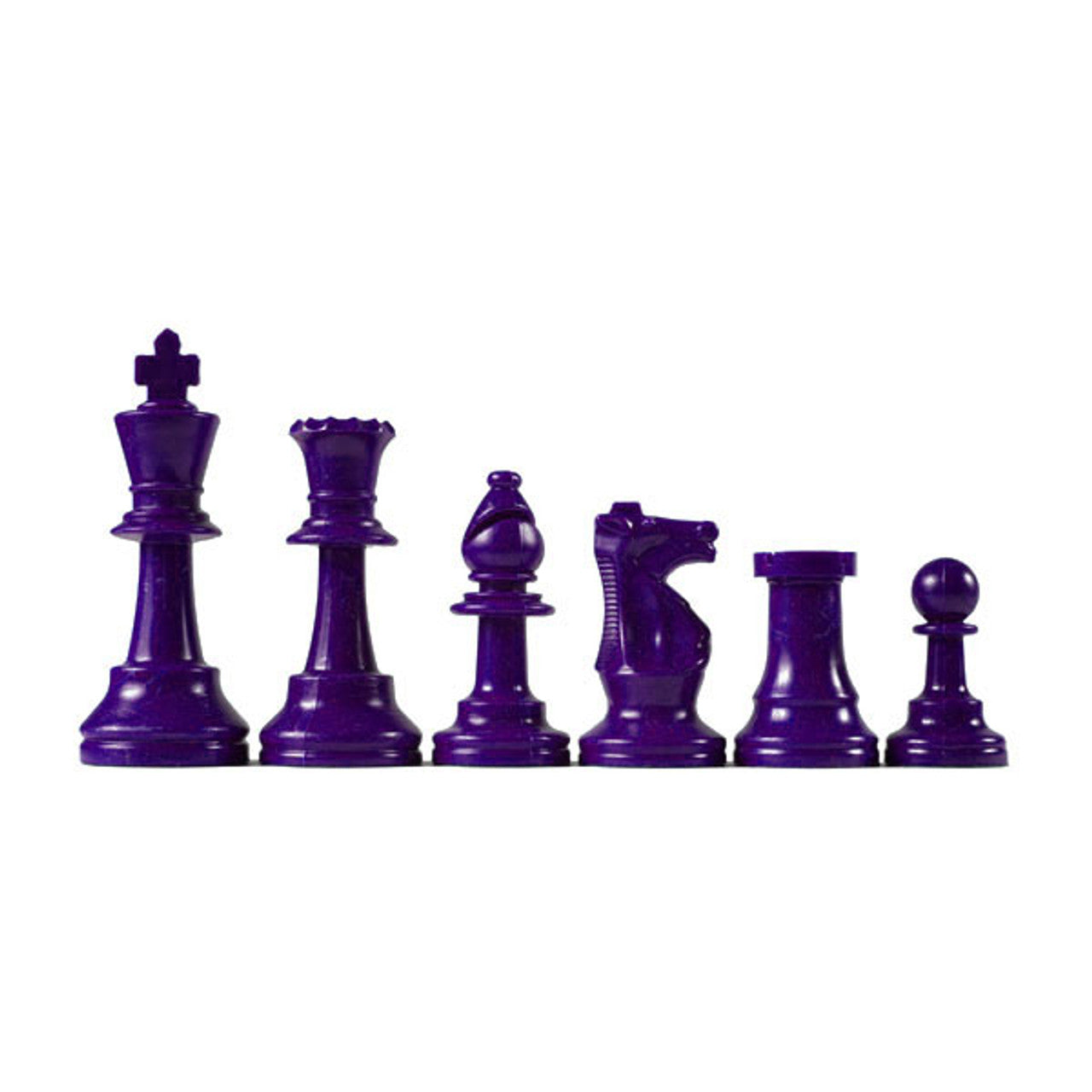 Basic Club Chess Pieces – Half Set – Unweighted Plastic (Choose Your Color)