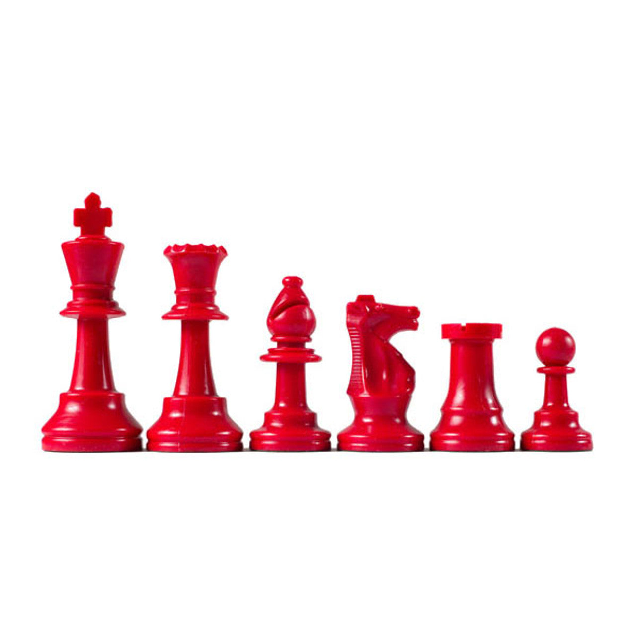 Basic Club Chess Pieces – Half Set – Unweighted Plastic (Choose Your Color)