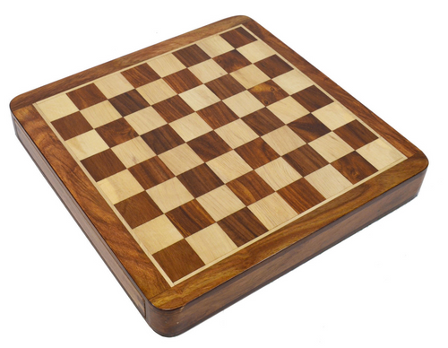 10" Magnetic Drawer Chess Set with Storage Slots