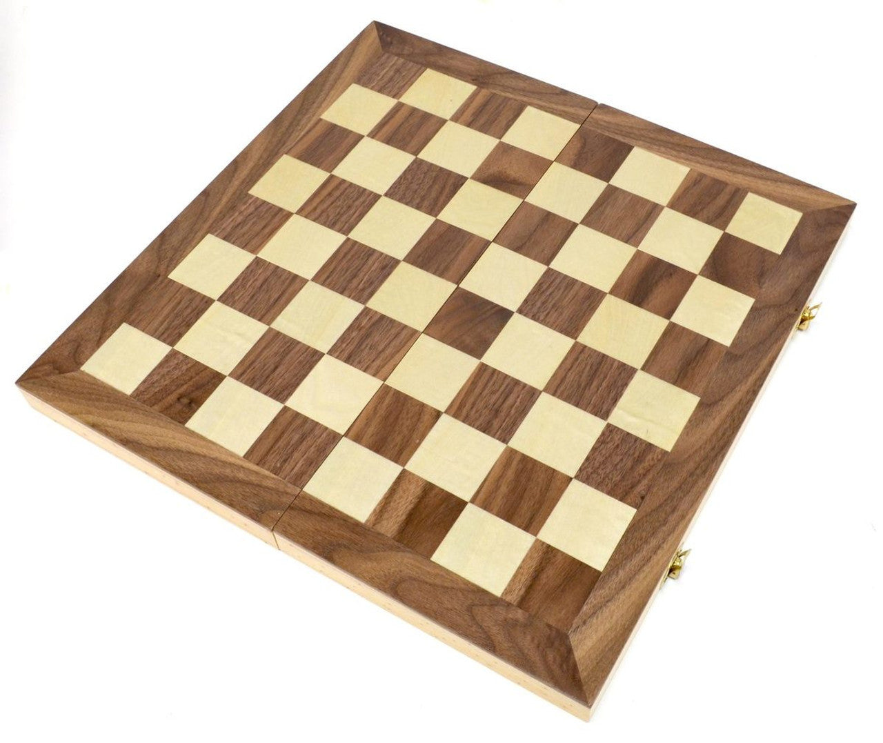 Heritage 15" Wooden Folding Chess Set – Built-In Storage
