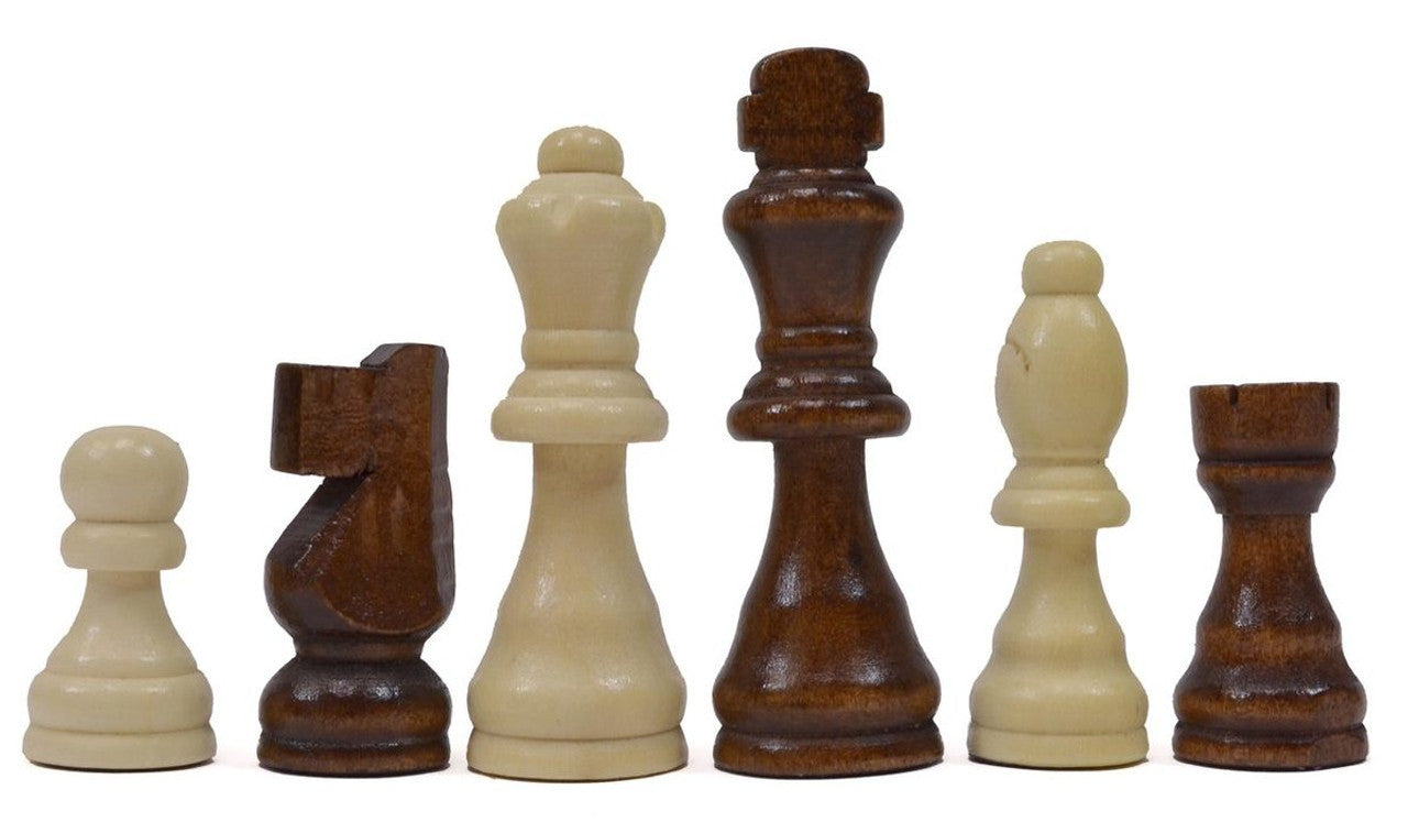 Heritage 15" Wooden Folding Chess Set – Built-In Storage