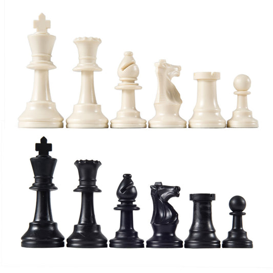 Basic Club Chess Pieces – Unweighted Plastic, Paper Felt Base