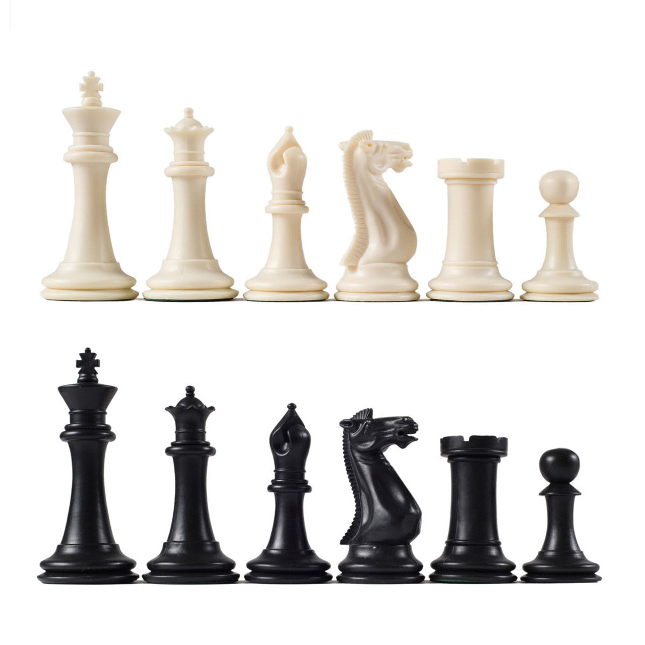 Big Knight Chess Pieces – Weighted Plastic, Paper Felt Base