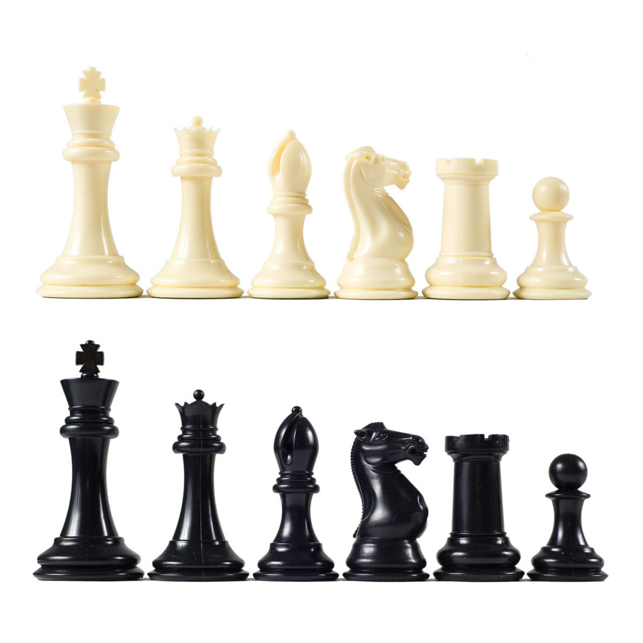 Premier Chess Pieces – Large Weighted Plastic, Paper Felt Base (Choose Your Color)