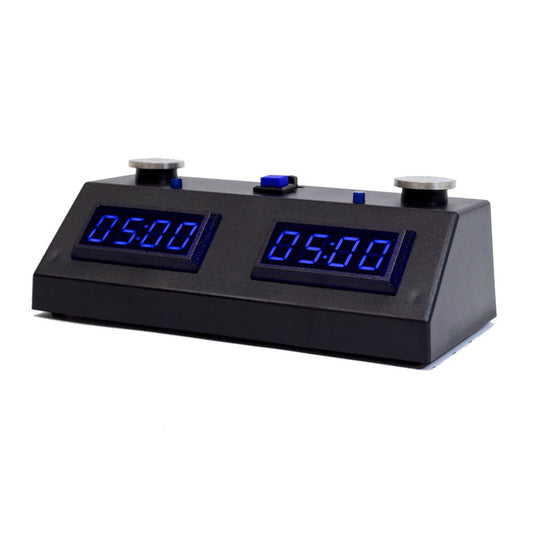 ZMF-II Digital Chess Timer – Stainless Steel Touch Buttons with LED Color Display