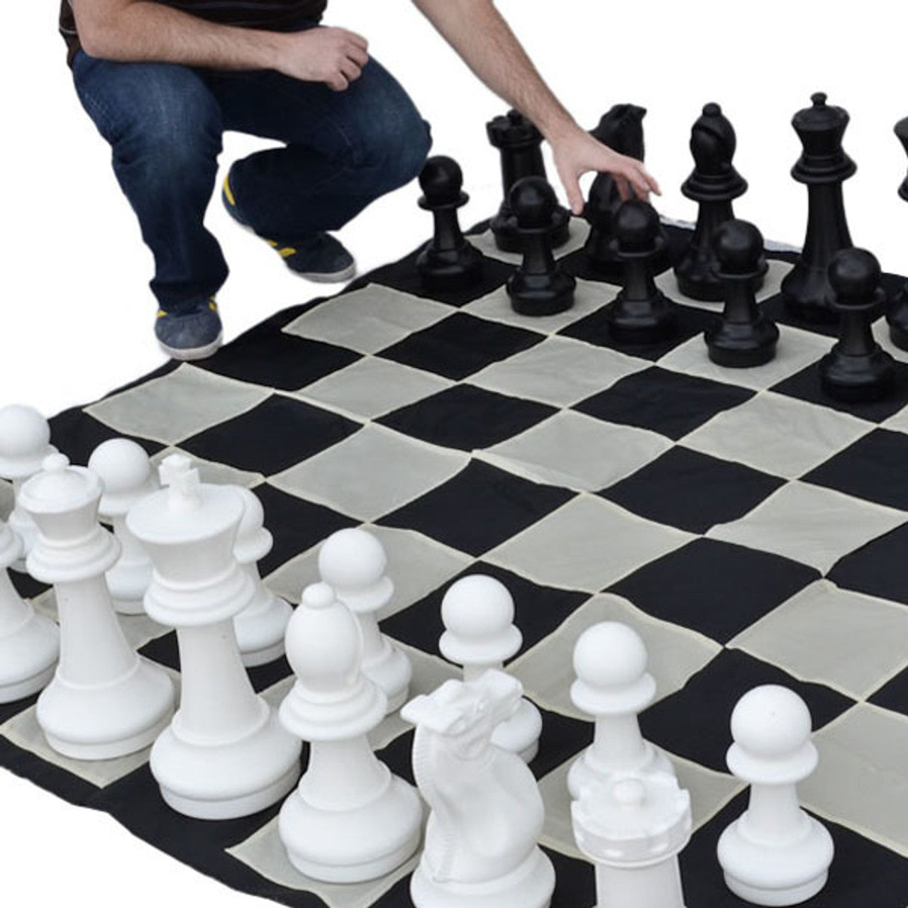 Giant Chess Set – 16″ Mid-Size Edition