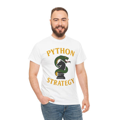 🐍♟ Python Strategy Tee – Strike & Checkmate | Unisex Heavy Cotton Tee