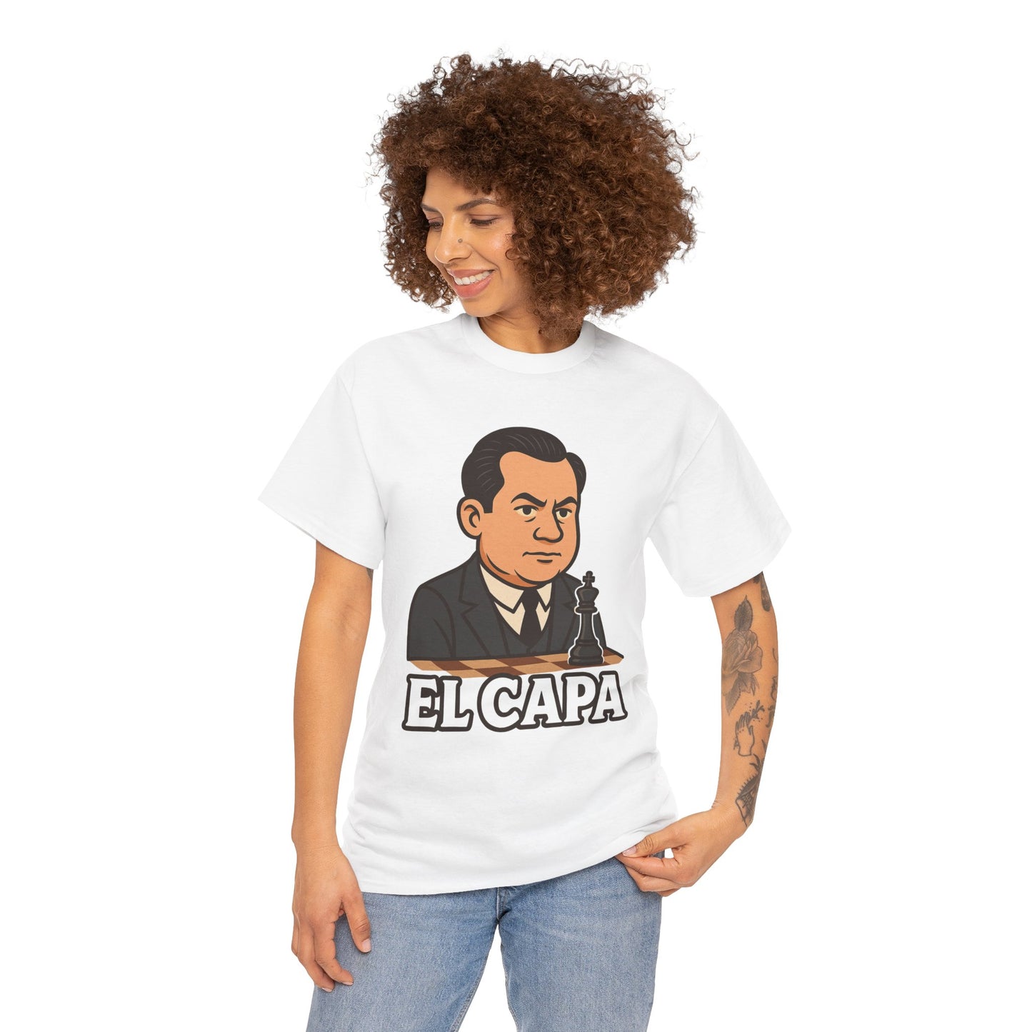 ♟️ El Capa – Legendary Capablanca Chess T-Shirt | Unisex Heavy Cotton Tee