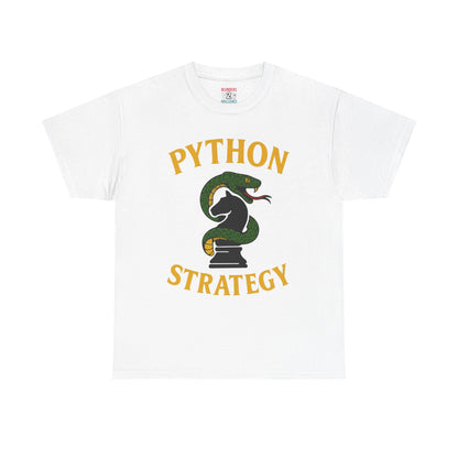 🐍♟ Python Strategy Tee – Strike & Checkmate | Unisex Heavy Cotton Tee