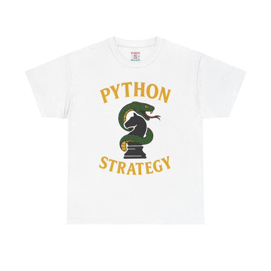🐍♟ Python Strategy Tee – Strike & Checkmate | Unisex Heavy Cotton Tee