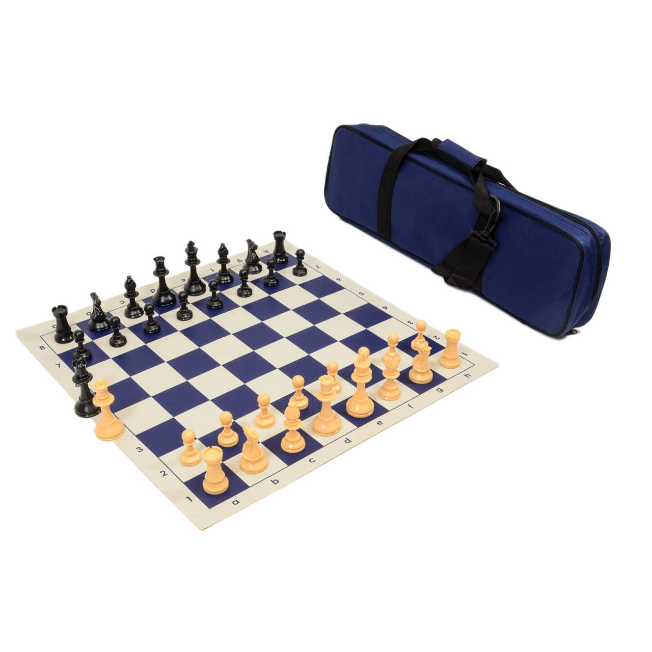 Quality Tournament Chess Set Combo – Carry-All with Vinyl Board (Choose Your Color)