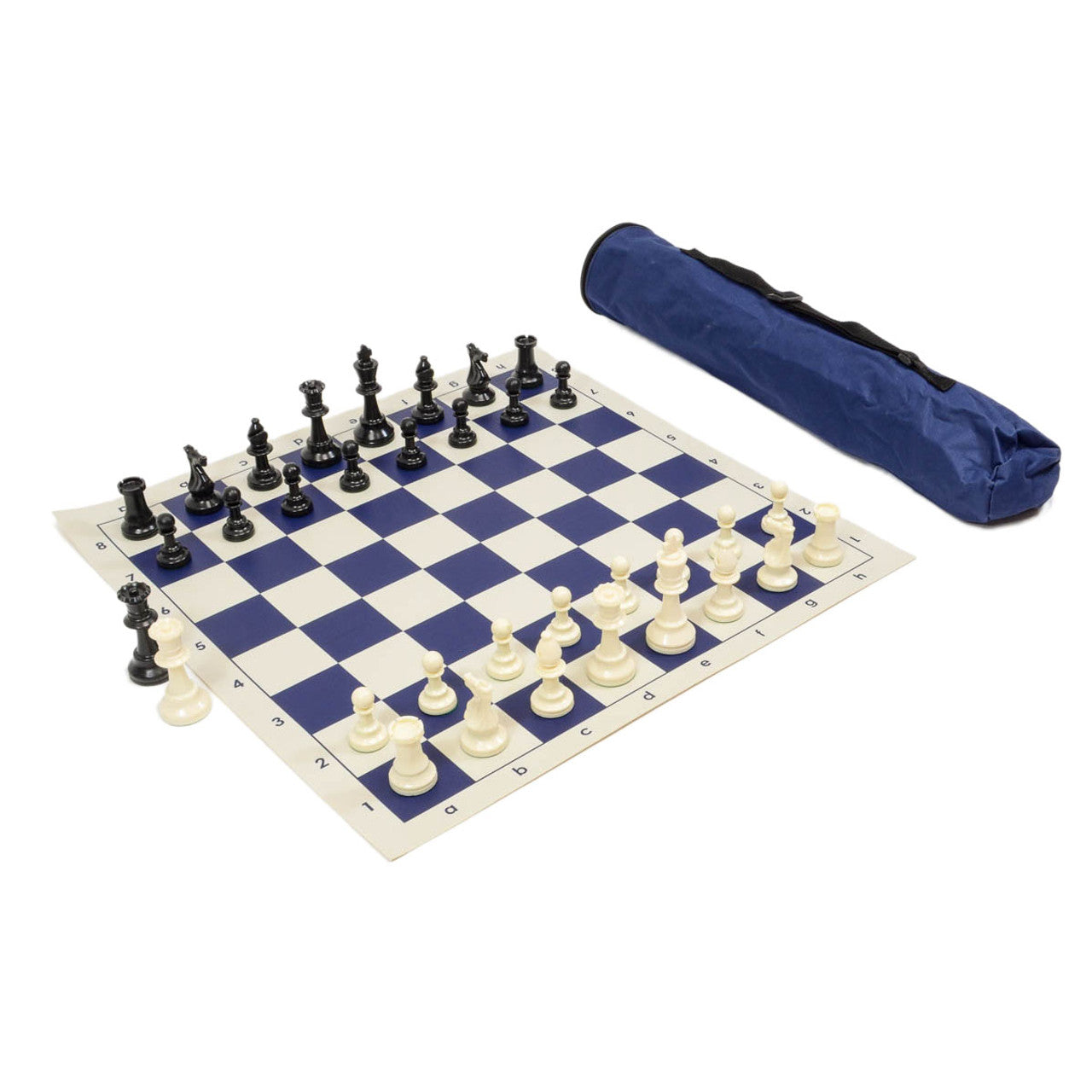 Archer Chess Set Combo – Archer Bag with Vinyl Board & Basic Club Pieces (Choose Your Color)