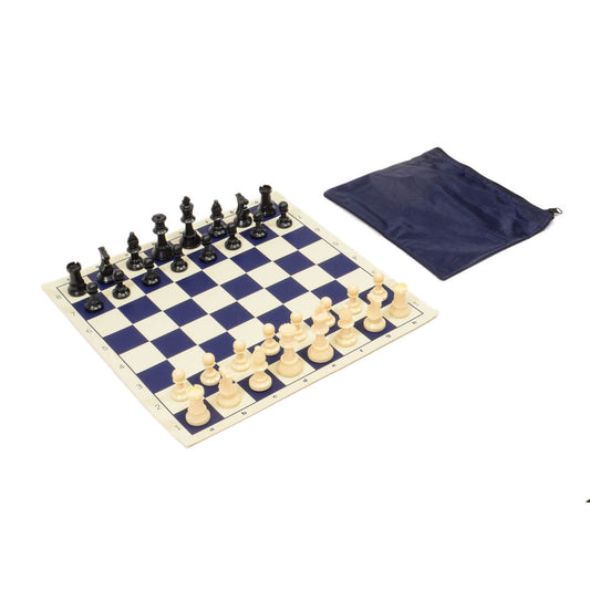 Analysis Chess Set Combo – Perfect Fit Bag with Vinyl Board (Choose Your Color)