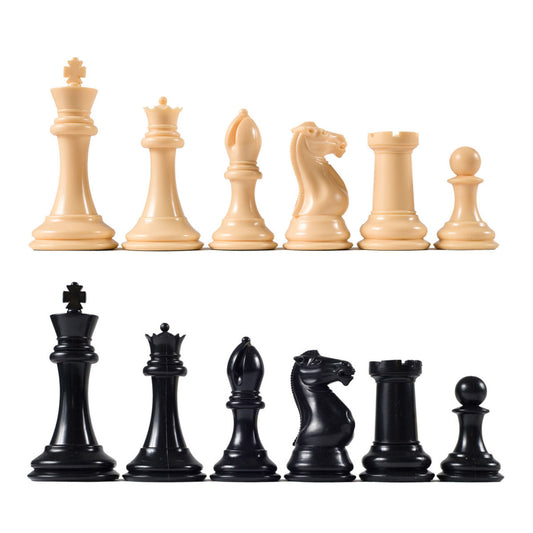 Premier Chess Pieces – Large Weighted Plastic, Paper Felt Base (Choose Your Color)