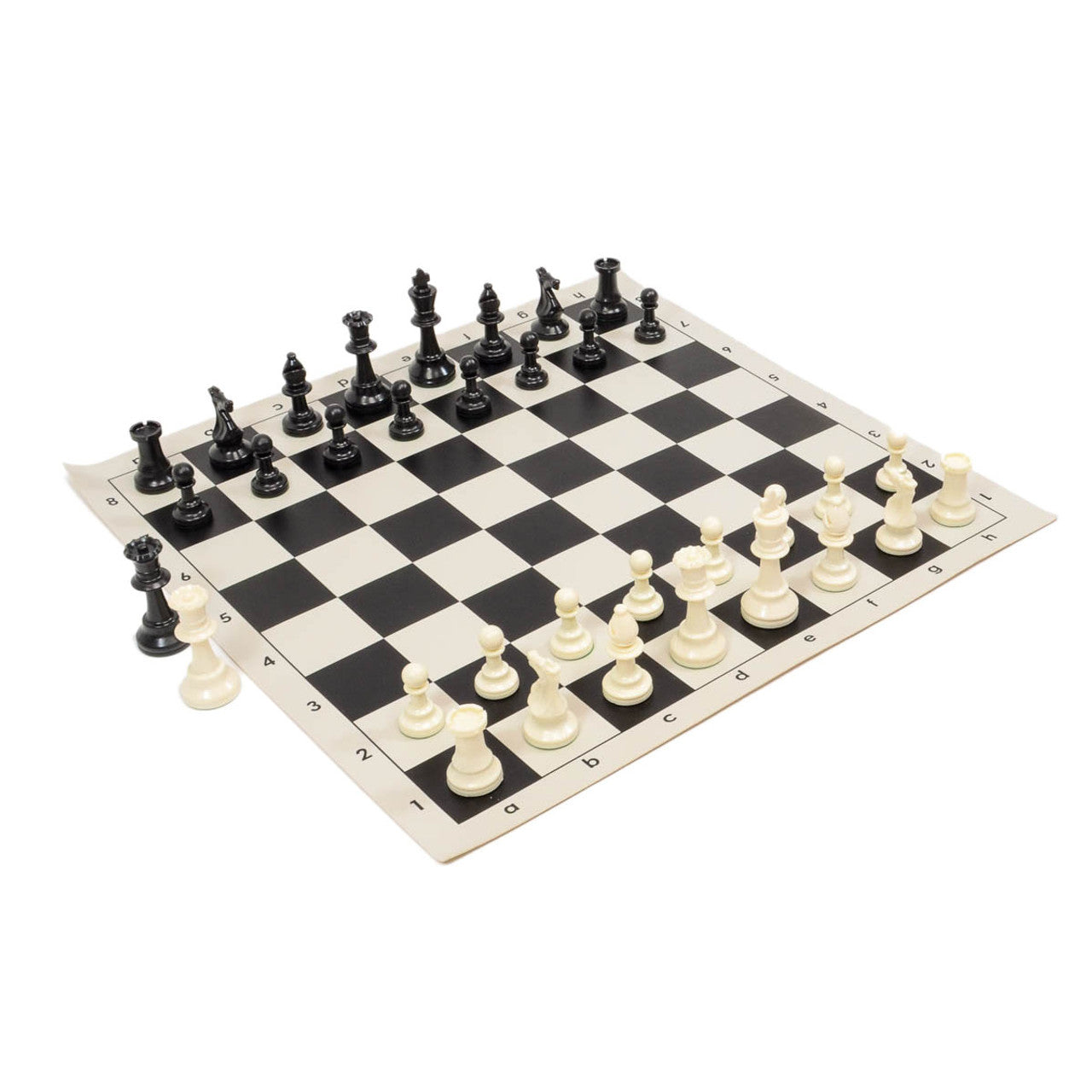 Heavy Tournament Chess Combo Set – Vinyl Board & Pieces (Choose Your Color)