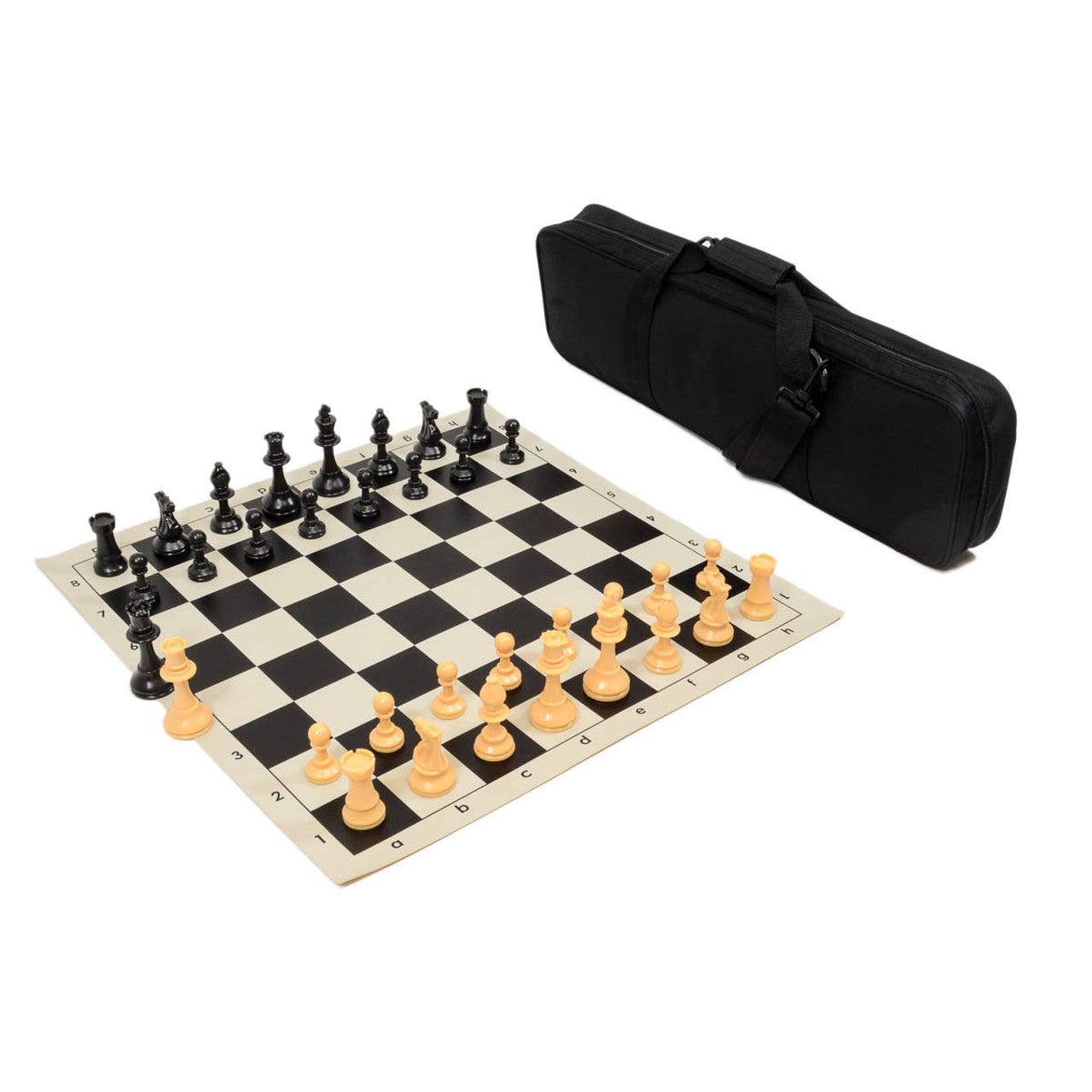 Quality Tournament Chess Set Combo – Carry-All with Vinyl Board (Choose Your Color)