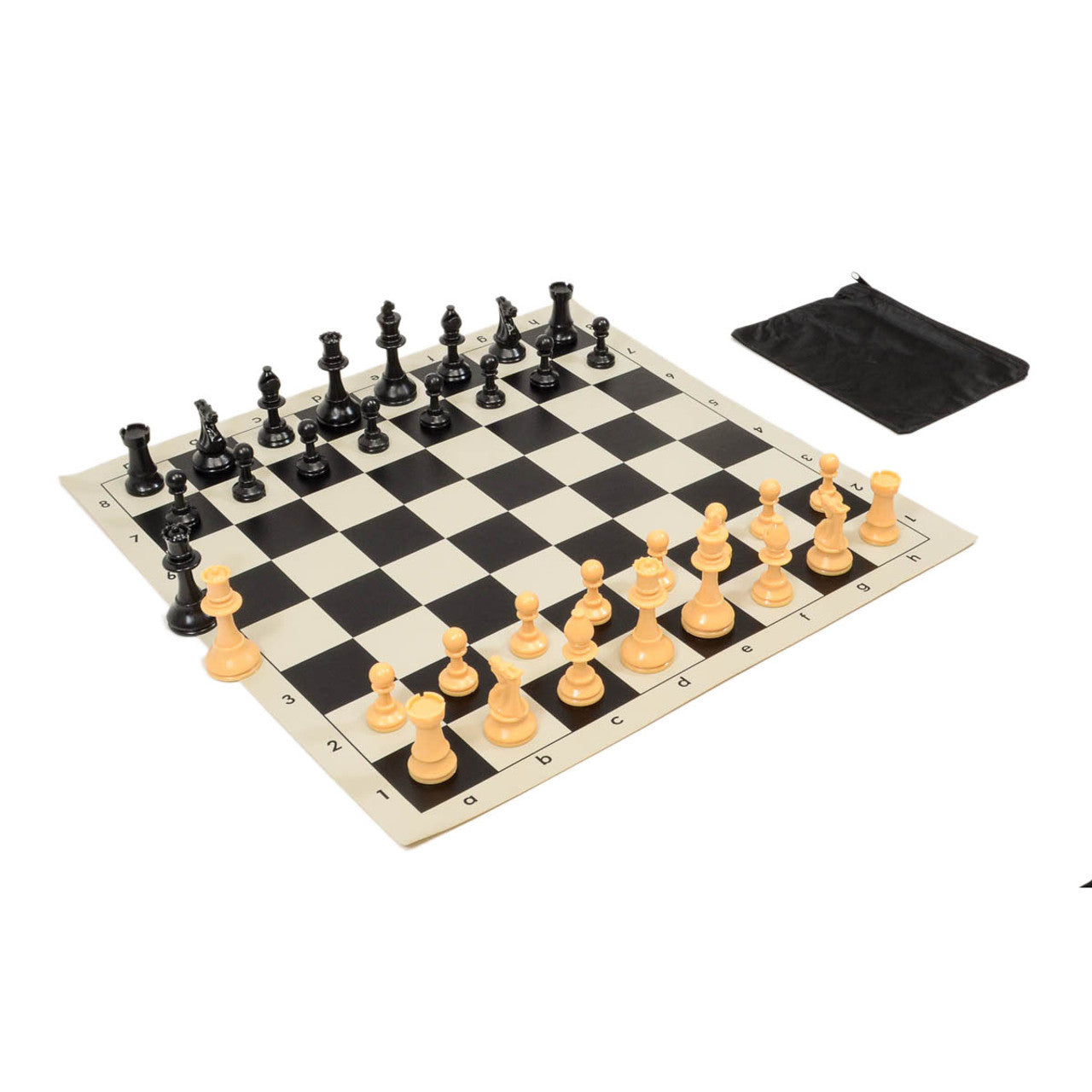 Quality Club Chess Set Combo – Perfect Fit Bag with Vinyl Board (Choose Your Color)