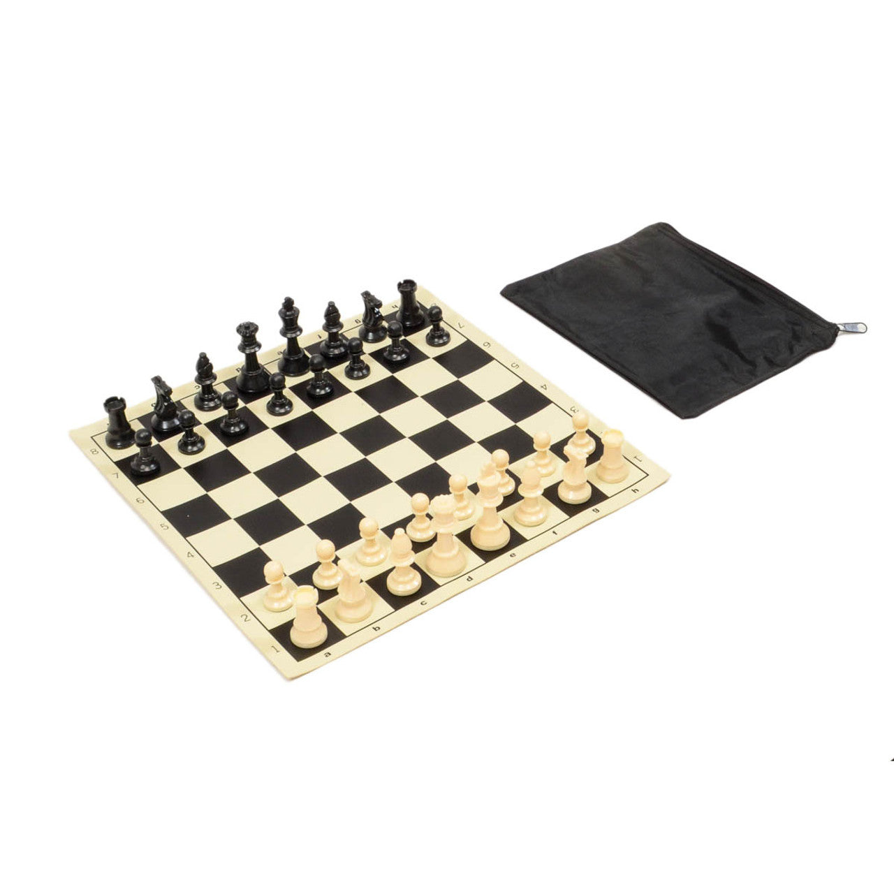 Analysis Chess Set Combo – Perfect Fit Bag with Vinyl Board (Choose Your Color)