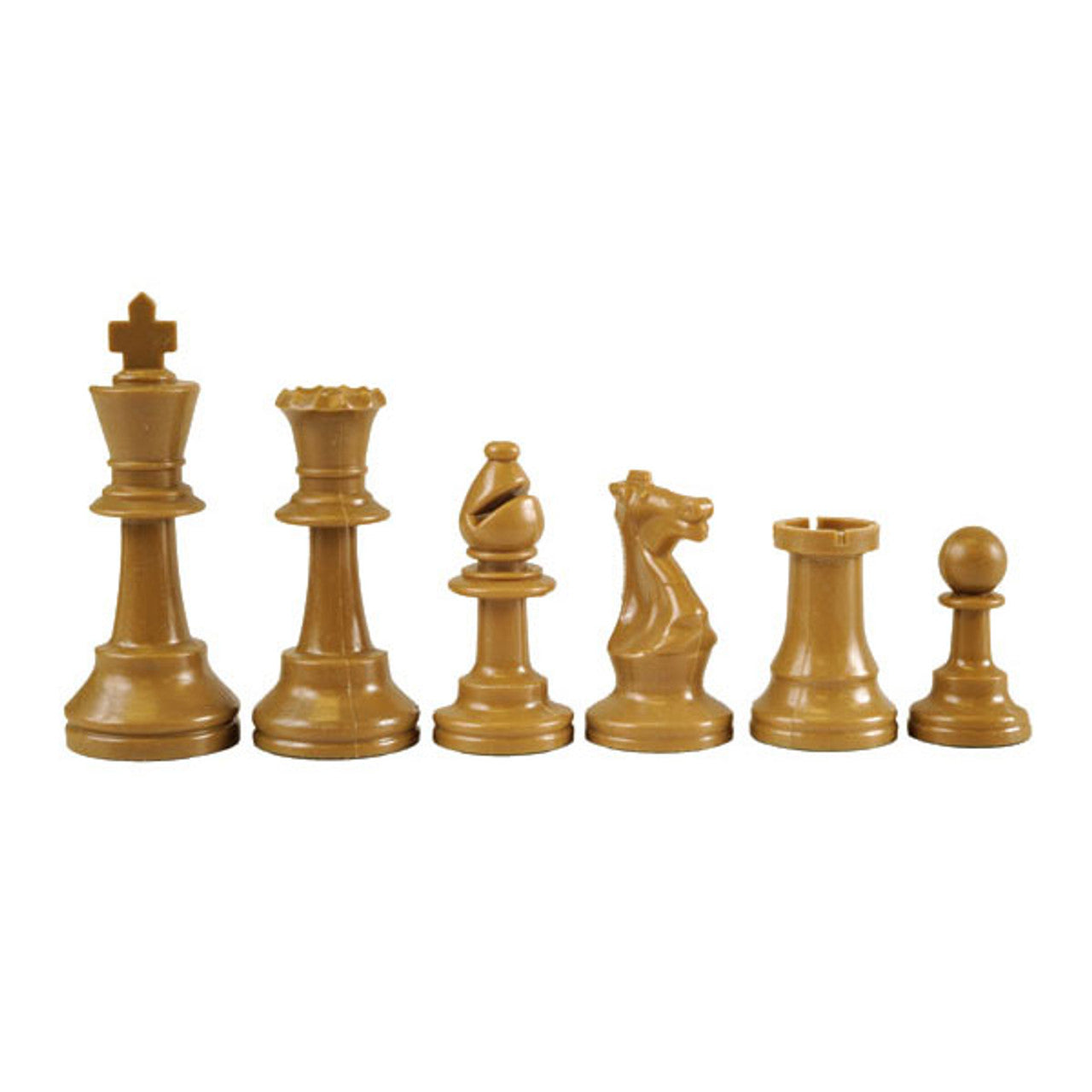Basic Club Chess Pieces – Half Set – Unweighted Plastic (Choose Your Color)