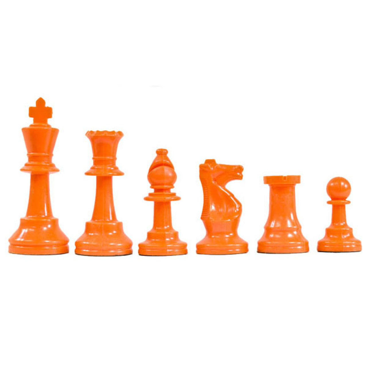 Basic Club Chess Pieces – Half Set – Unweighted Plastic (Choose Your Color)