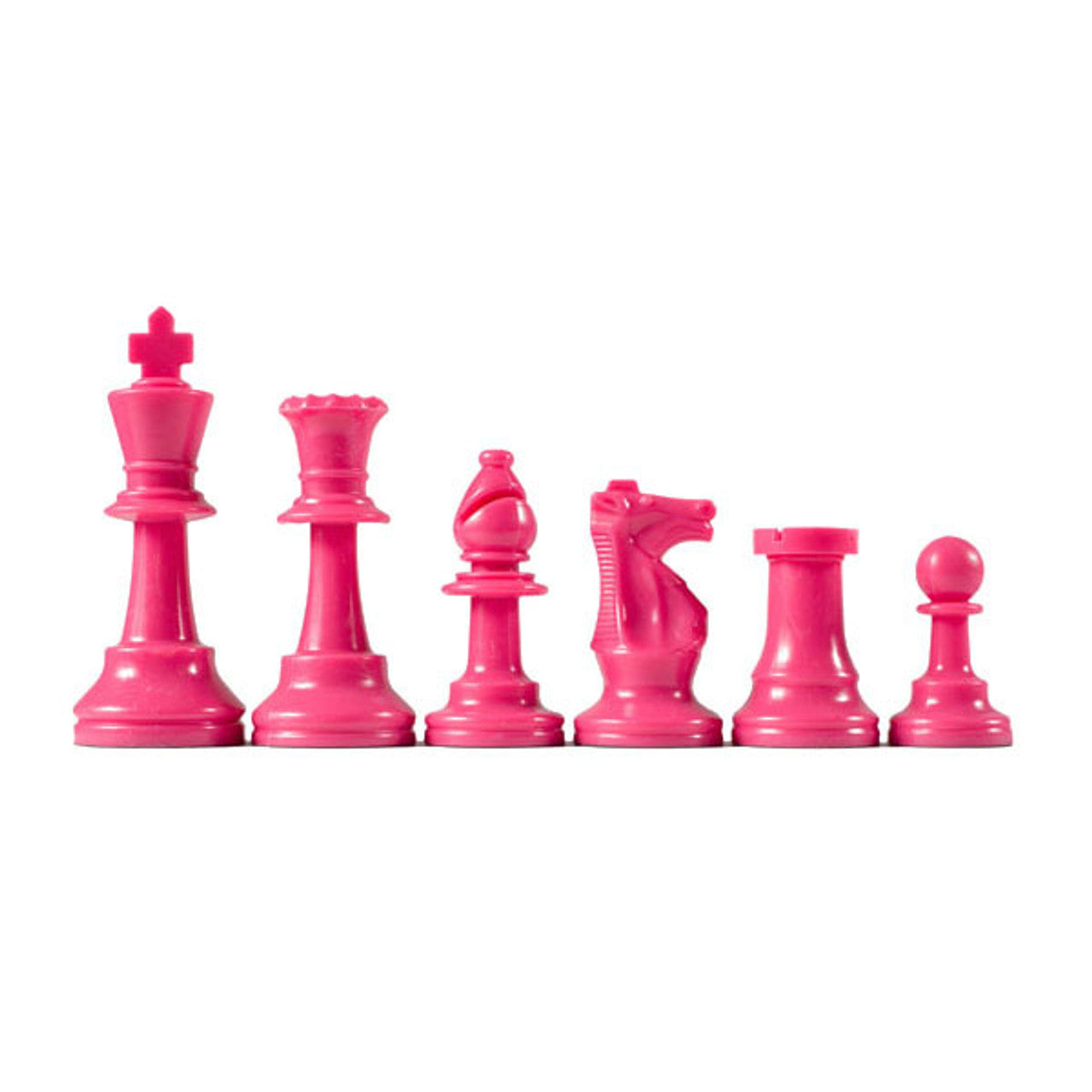 Heavy Tournament Chess Pieces – Half Set – Weighted Plastic (Choose Your Color)