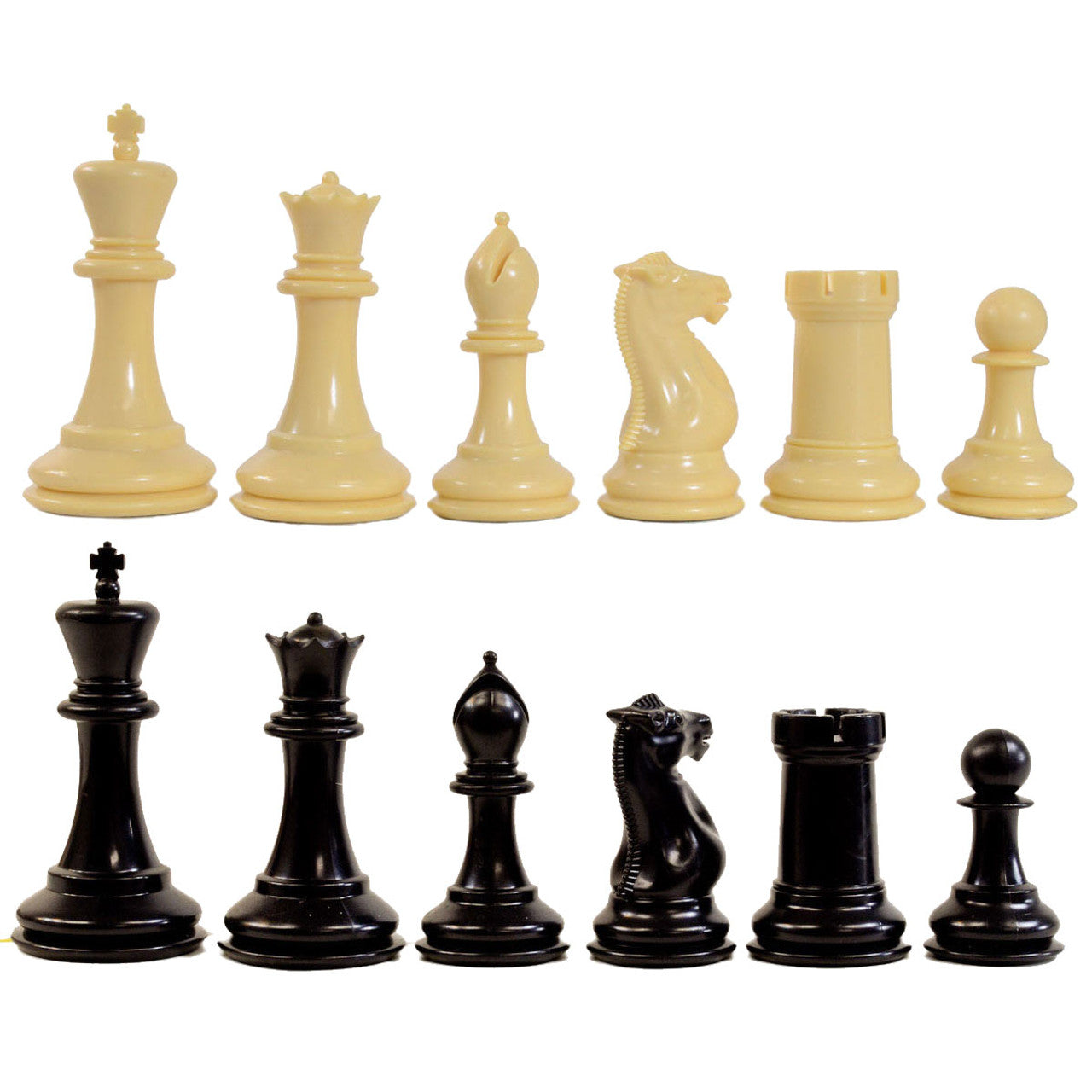 Traditional Staunton Chess Pieces – Weighted Plastic (Choose Your Color)